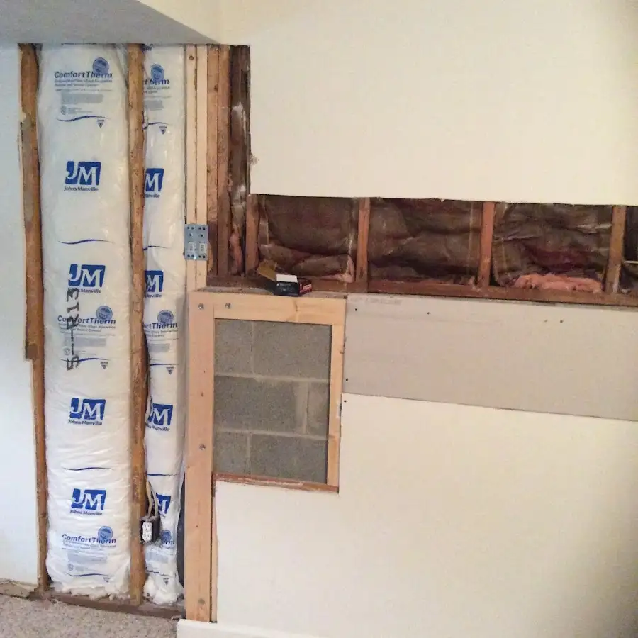 Wall insulation replacement during Contents Cleaning & Restoration in Rocky River